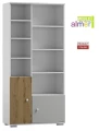 Regał ARTISAN Y22 90x40 – Dąb Artisan / Jasny Szary / Biały