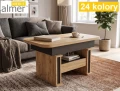 Mała Ława L24 z Szufladą Podnoszona Rozkładana 100(+40)x60 w.60(+15) Ławostół Stolik