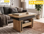 Mała Ława L24 z Szufladą Podnoszona Rozkładana 100(+40)x60 w.60(+15) Ławostół Stolik