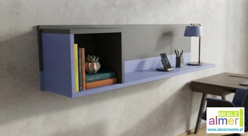 Półka wisząca BLUE Y8 110x26 cm – Nowoczesna półka ścienna