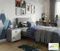 Nowoczesna szafka nocna dziecięca BLUE Y10 40x40 cm z szufladą