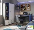 Regał do pokoju młodzieżowego BLUE Y6 90x40 Almer Meble