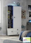 Regał do pokoju młodzieżowego BLUE Y6 90x40 Almer Meble