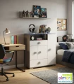 Komoda dla dzieci BLUE Y5 90x40 cm, wysokość 100 cm – nowoczesna komoda młodzieżowa z opcjonalnym systemem cichego domyku 