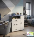 Komoda dla dzieci BLUE Y5 90x40 cm, wysokość 100 cm – nowoczesna komoda młodzieżowa z opcjonalnym systemem cichego domyku 