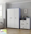 Komoda dla dzieci BLUE Y5 90x40 cm, wysokość 100 cm – nowoczesna komoda młodzieżowa z opcjonalnym systemem cichego domyku 