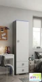Wąska szafa młodzieżowa BLUE Y2 50x40 do pokoju dziecka / nastolatka