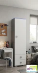 Wąska szafa młodzieżowa BLUE Y2 50x40 do pokoju dziecka / nastolatka