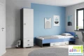 Wąska szafa młodzieżowa BLUE Y2 50x40 do pokoju dziecka / nastolatka