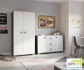 Szafa młodzieżowa PINK Y43 (90x53x190 cm) | Almer Meble