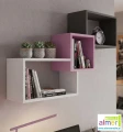 Młodzieżowa półka wisząca PINK YP2 (115x75 cm) - Różowa półka do pokoju dziewczęcego