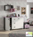 Półka wisząca młodzieżowa PINK YP3 115x53 cm