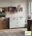 Półka wisząca młodzieżowa PINK YP3 115x53 cm