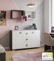 Półka wisząca młodzieżowa PINK YP3 115x53 cm