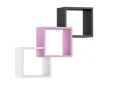PINK YP6 półka wisząca młodzieżowa 75x22 w.75 
