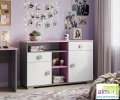 Nowoczesna komoda młodzieżowa PINK Y31 do pokoju nastolatki (120x40 cm)
