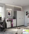 Nowoczesna komoda młodzieżowa PINK Y31 do pokoju nastolatki (120x40 cm)