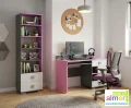 Nowoczesny regał młodzieżowy PINK Y29 do pokoju dziewczęcego (50x40x190 cm)