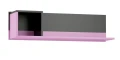 Półka wisząca młodzieżowa PINK Y8 110x26 cm (Grafit / Róż)