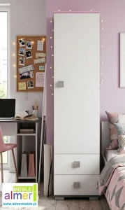 Szafa młodzieżowa PINK Y2 50x40 cm, wys. 190 cm – nowoczesna i pojemna