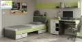 Łóżko młodzieżowe z szufladami 90x200 GREEN Y19