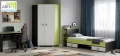 Łóżko młodzieżowe z szufladami 90x200 GREEN Y19