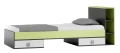 Łóżko młodzieżowe z szufladami 90x200 GREEN Y19