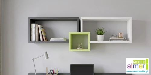 GREEN YP3 – Półka wisząca do pokoju młodzieżowego 115x53