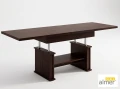 Ławostół L29 Orzech Ciemny 130(+2x40)x70 w.60(+15) podnoszony rozkładany  Stół Ława 