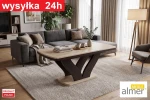 Ława rozkładana L47 130-170cm Jesion Coimbra / Wenge Ciemne