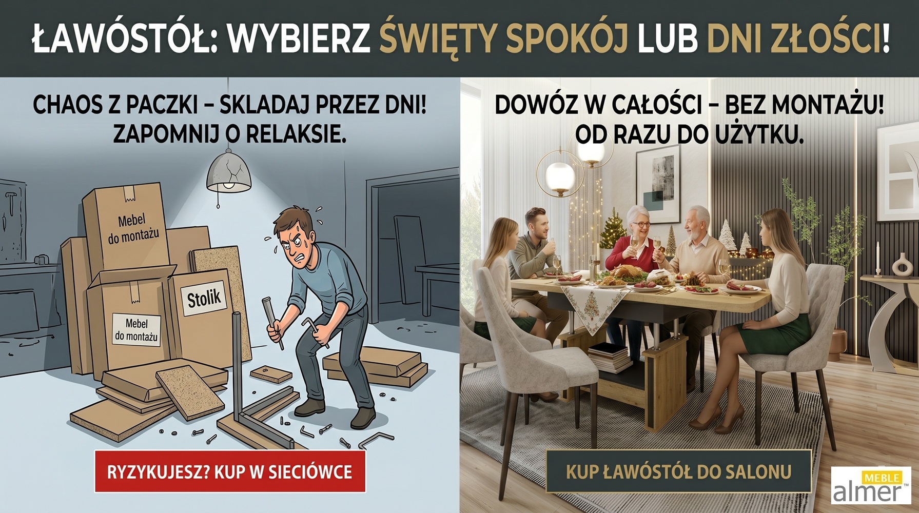 ławostół almer zmontowany