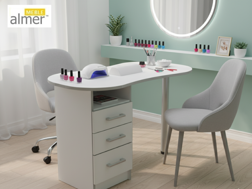 Mały salon manicure - jak wybrać biurko, które nie zajmie zbyt dużo miejsca?